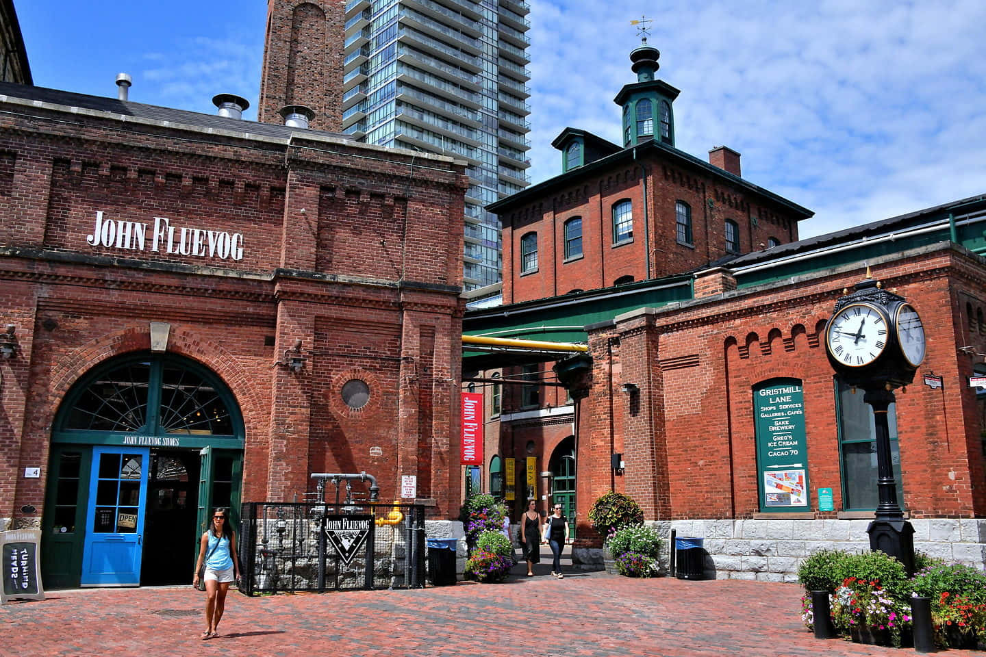 Distillery District Toronto Summer Day Wallpaper