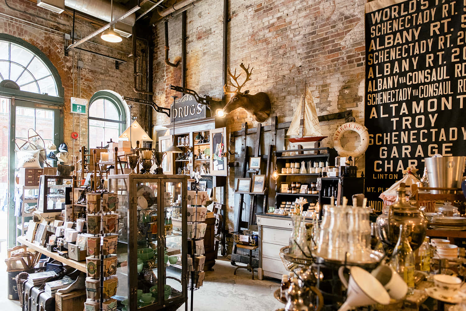 Distillery District Vintage Shop Interior Wallpaper