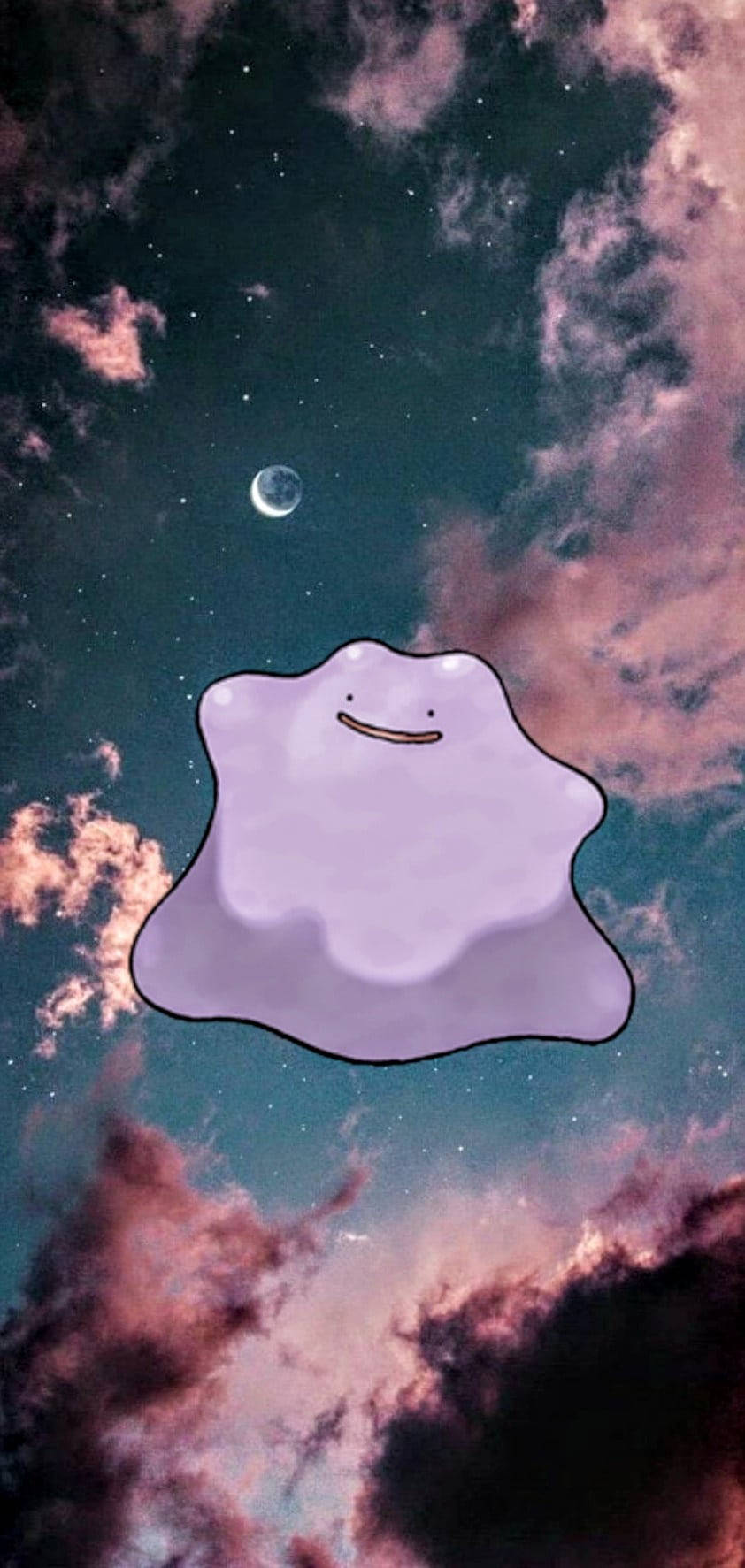 Ditto In Night Sky Wallpaper