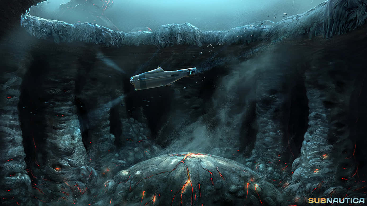 Dive Deep Into The Depths Of Subnautica 4k Wallpaper