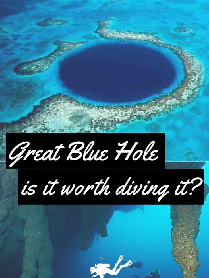 Dive Into The Adventure Of Blue Hole Wallpaper