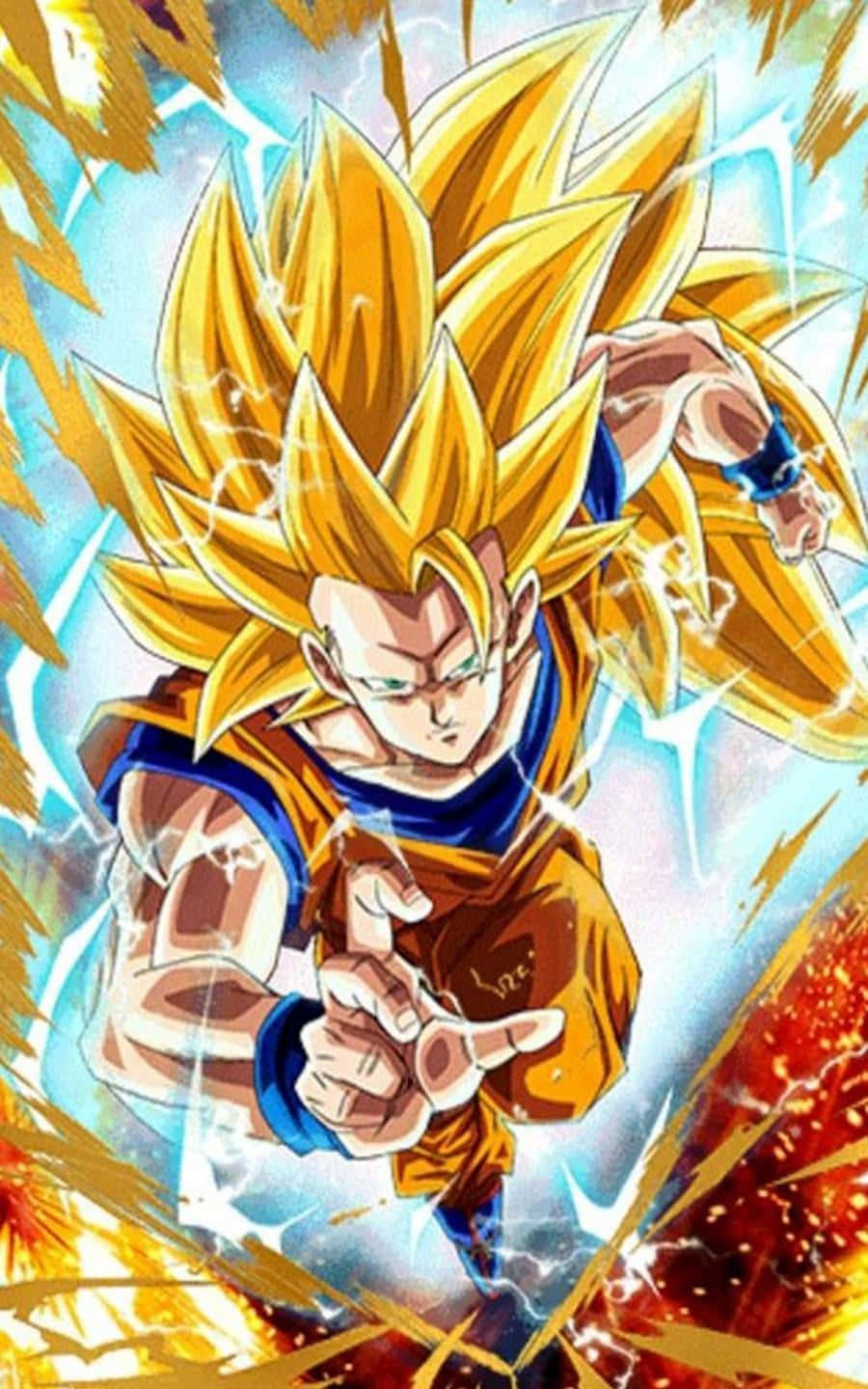 Dive Into The Power Of Super Saiyan Wallpaper