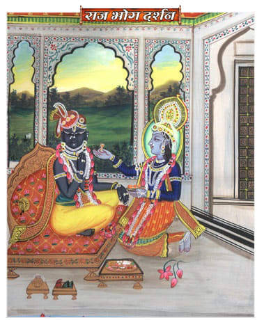 Divine View Of Shrinathji's Seva Wallpaper