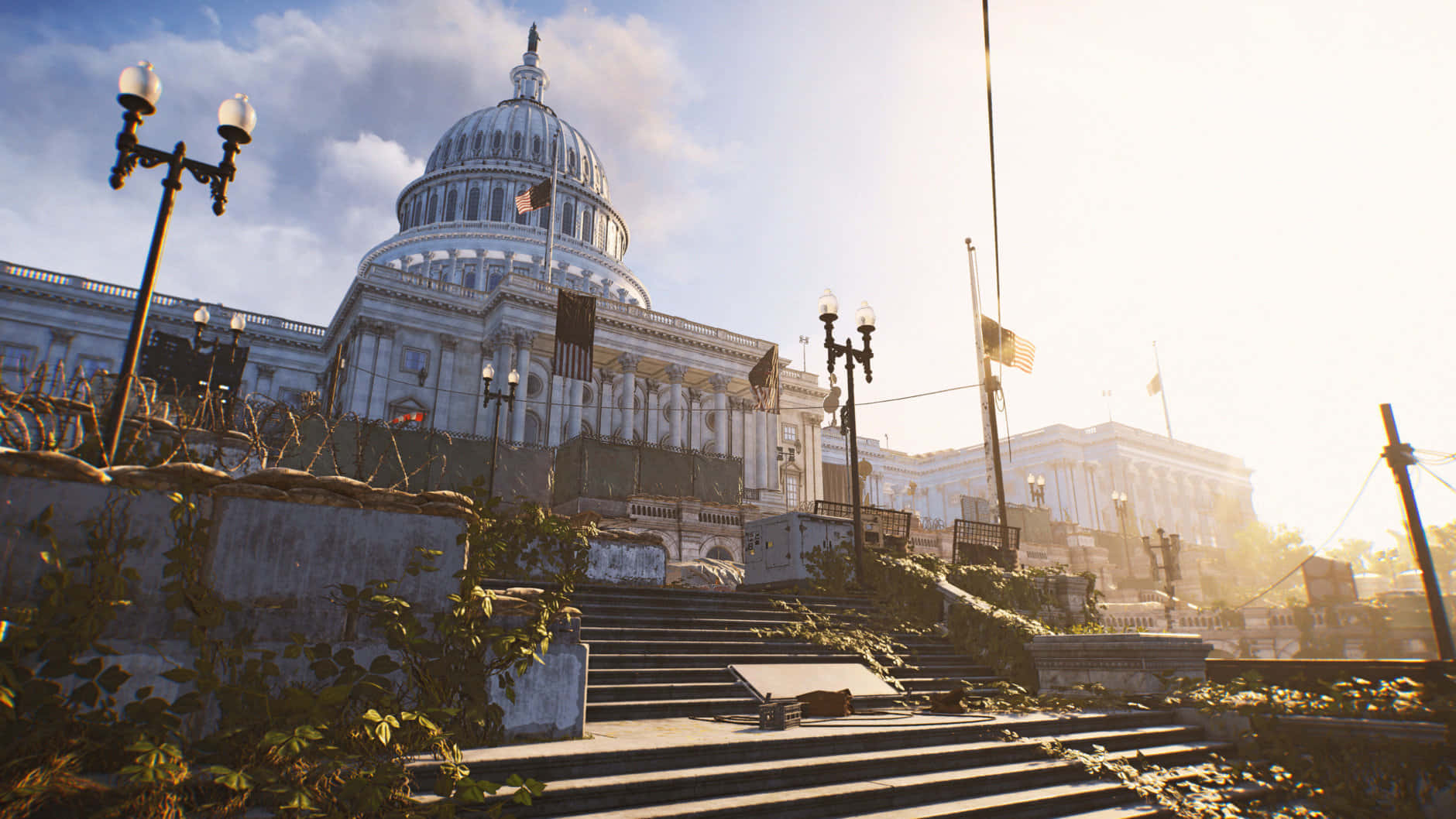 Division2_ Capitol_ Building_ Sunrise Wallpaper