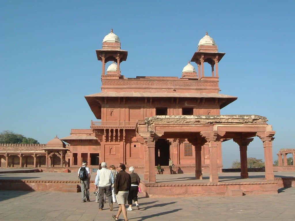 Diwan-e-khas In Fatehpur Sikri During Day Wallpaper