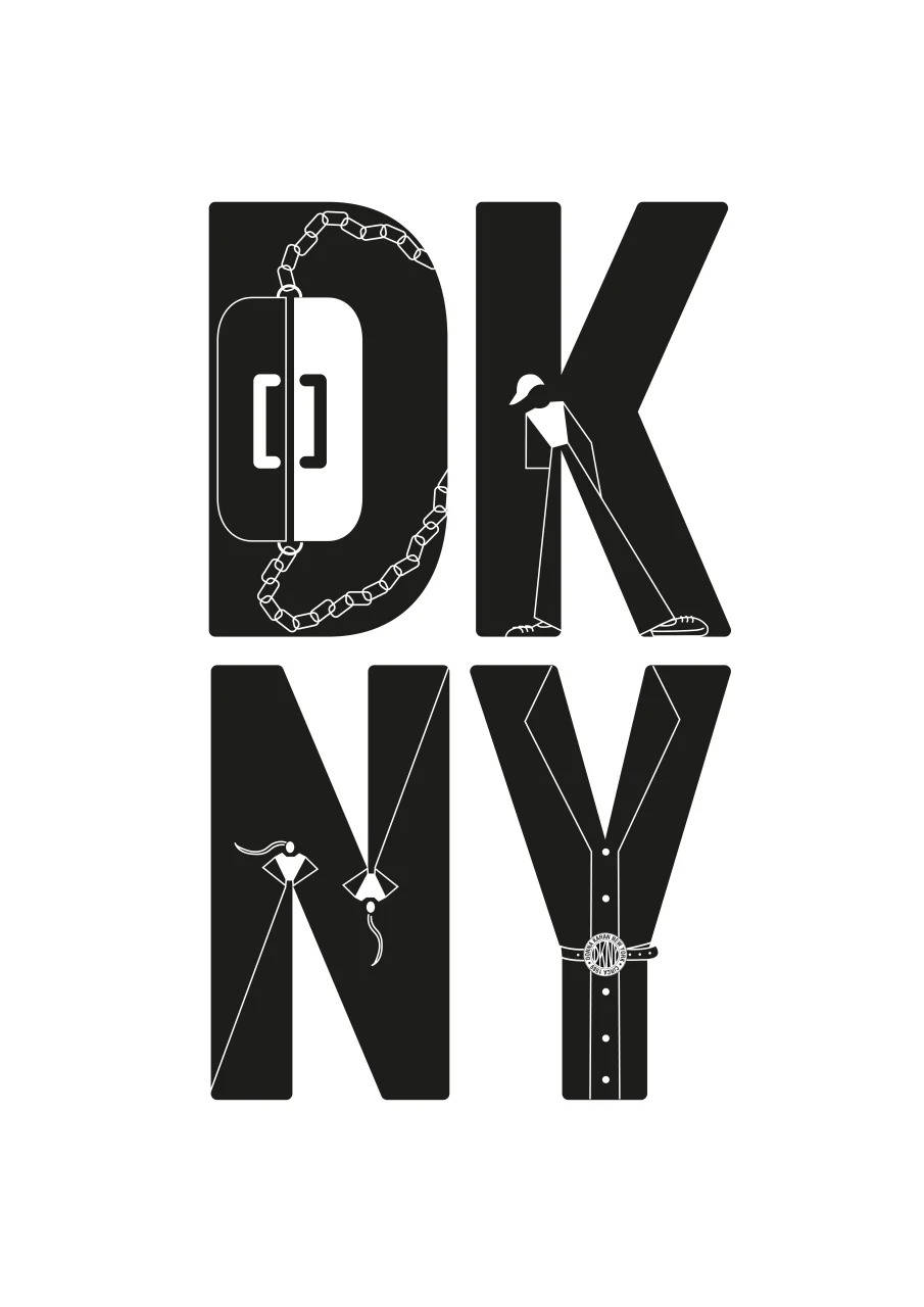 Dkny Logo With Minimalist Design Wallpaper