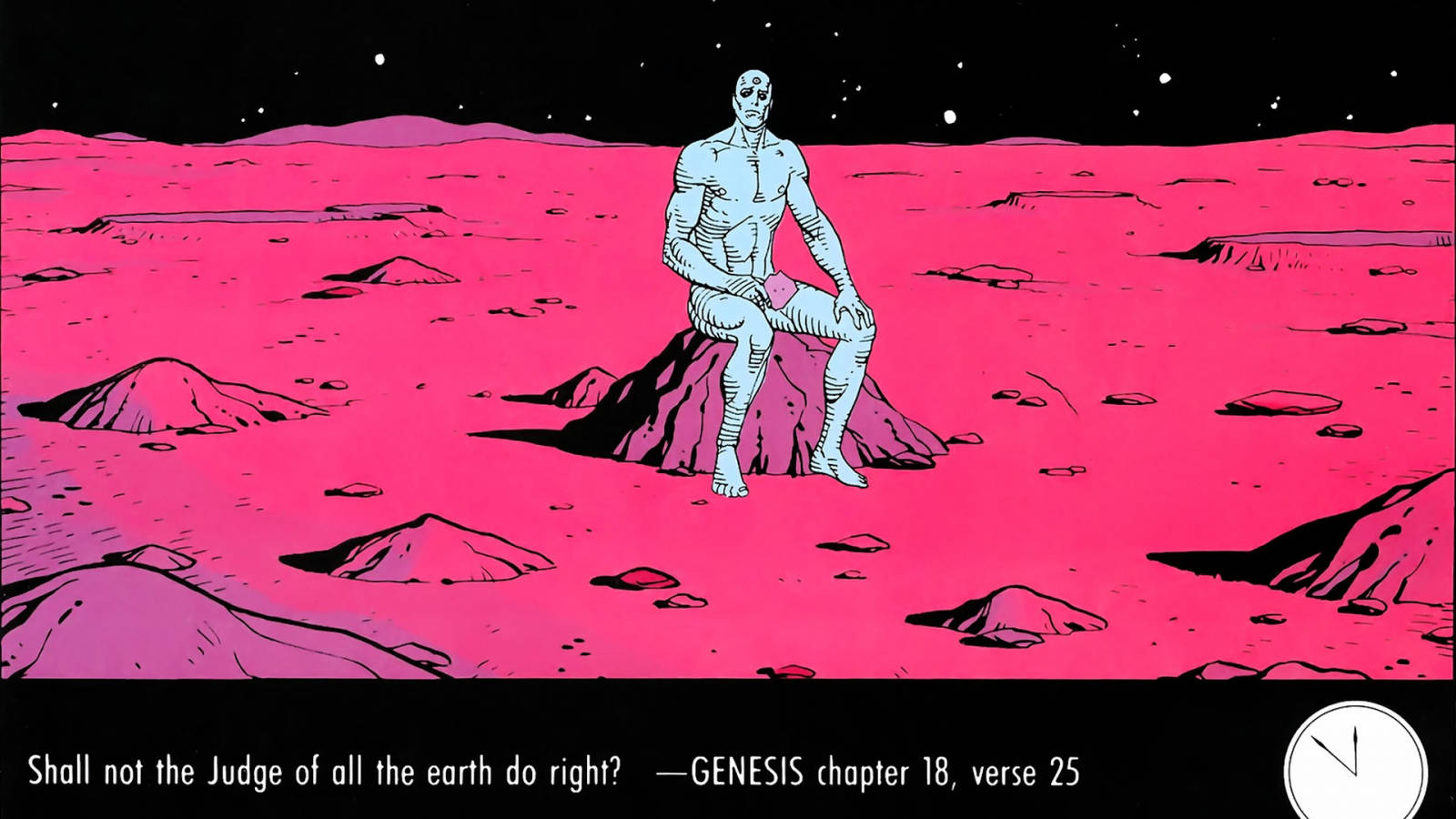 Doctor Manhattan Mars Genesis Verse Wallpaper