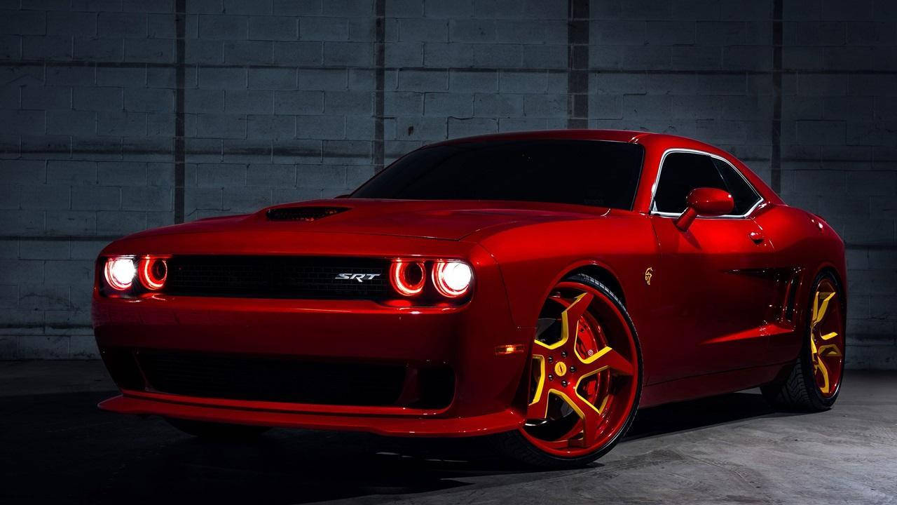 Dodge Challenger Matte Red Wallpaper