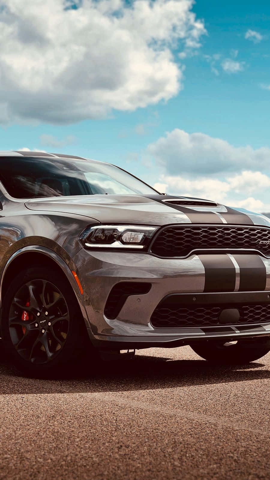 Dodge Durango Aggressive Front View Wallpaper