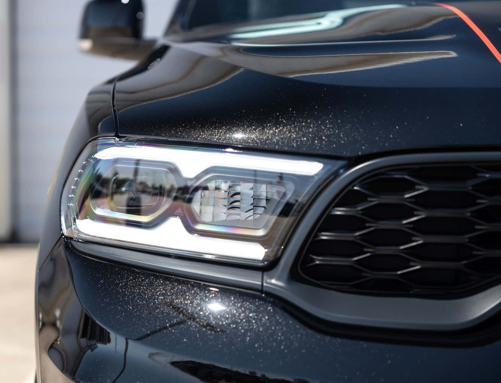 Dodge Durango Headlight Detail Wallpaper