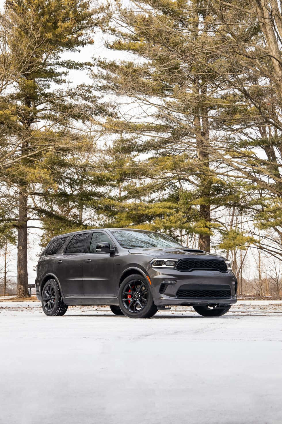 Dodge Durango Winter Scene Wallpaper