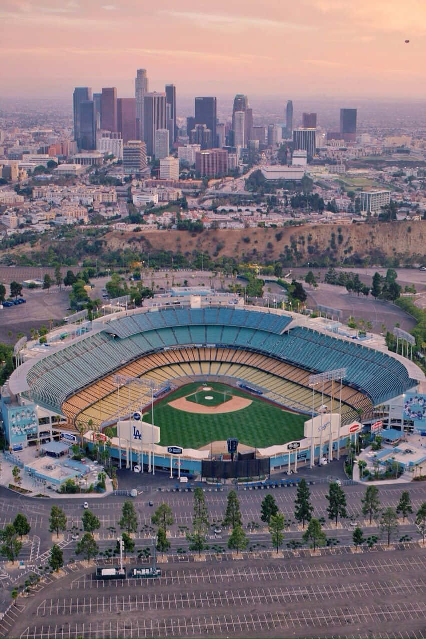 Dodger Stadium Aerial View Wallpaper