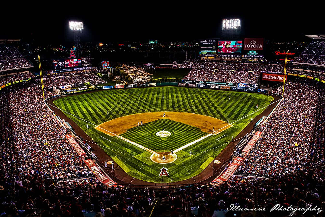 Dodger Stadium At Sunset Wallpaper