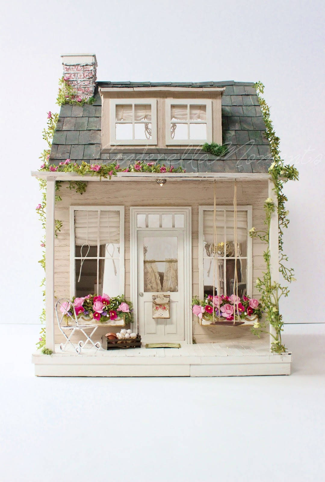 Dollhouse 3d Garden Wallpaper