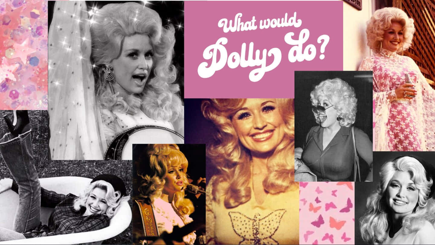 Dolly Parton Collage Aesthetic Wallpaper