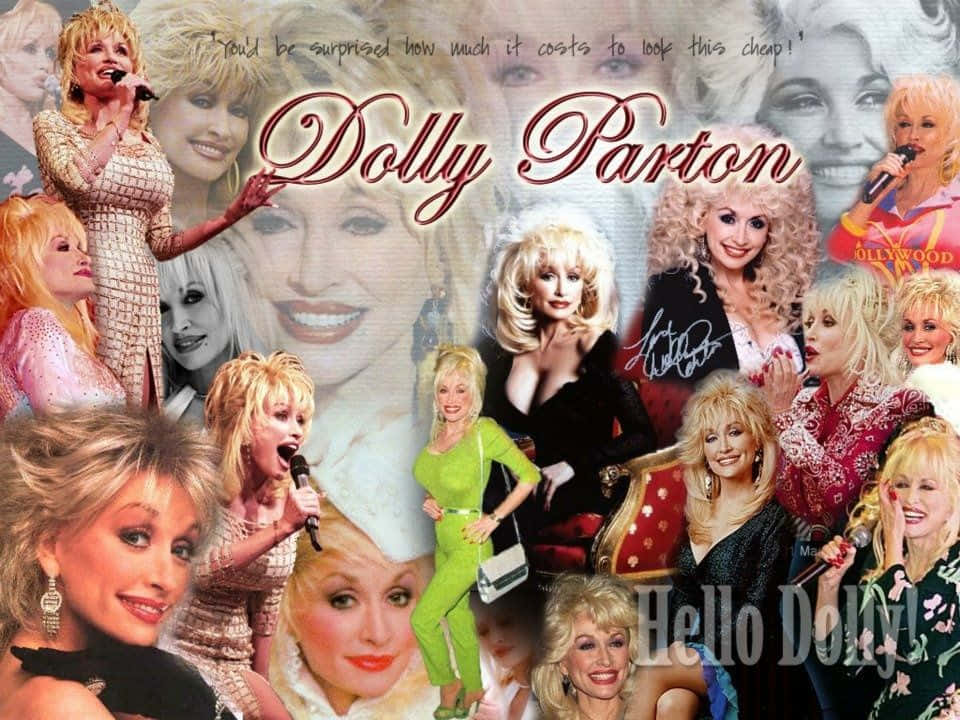 Dolly Parton Collage Aesthetic Wallpaper