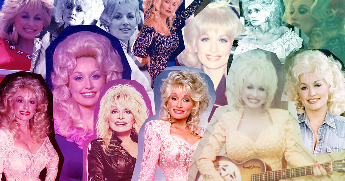 Dolly Parton Collage Aesthetic Wallpaper