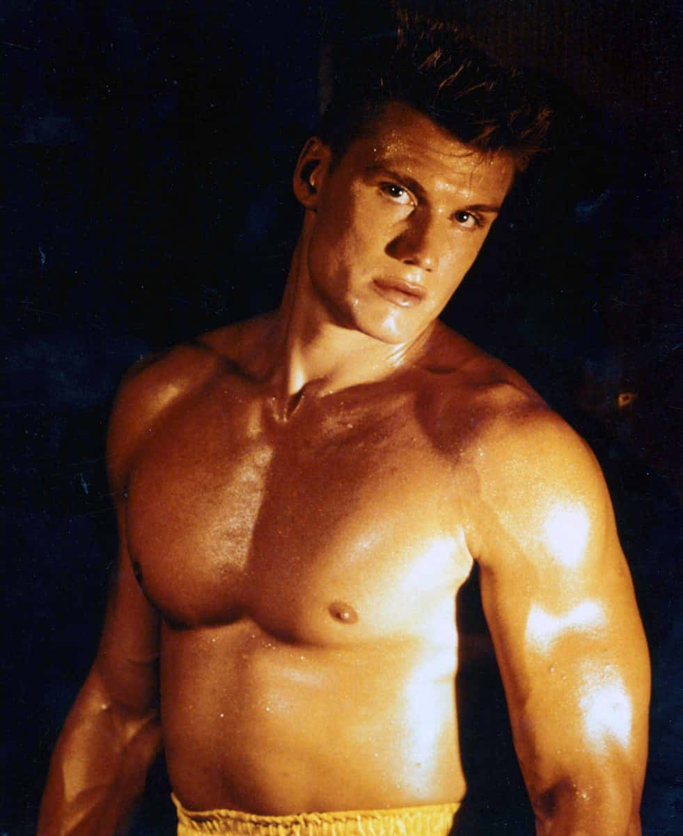 Dolph Lundgren In Character As Ivan Drago Wallpaper