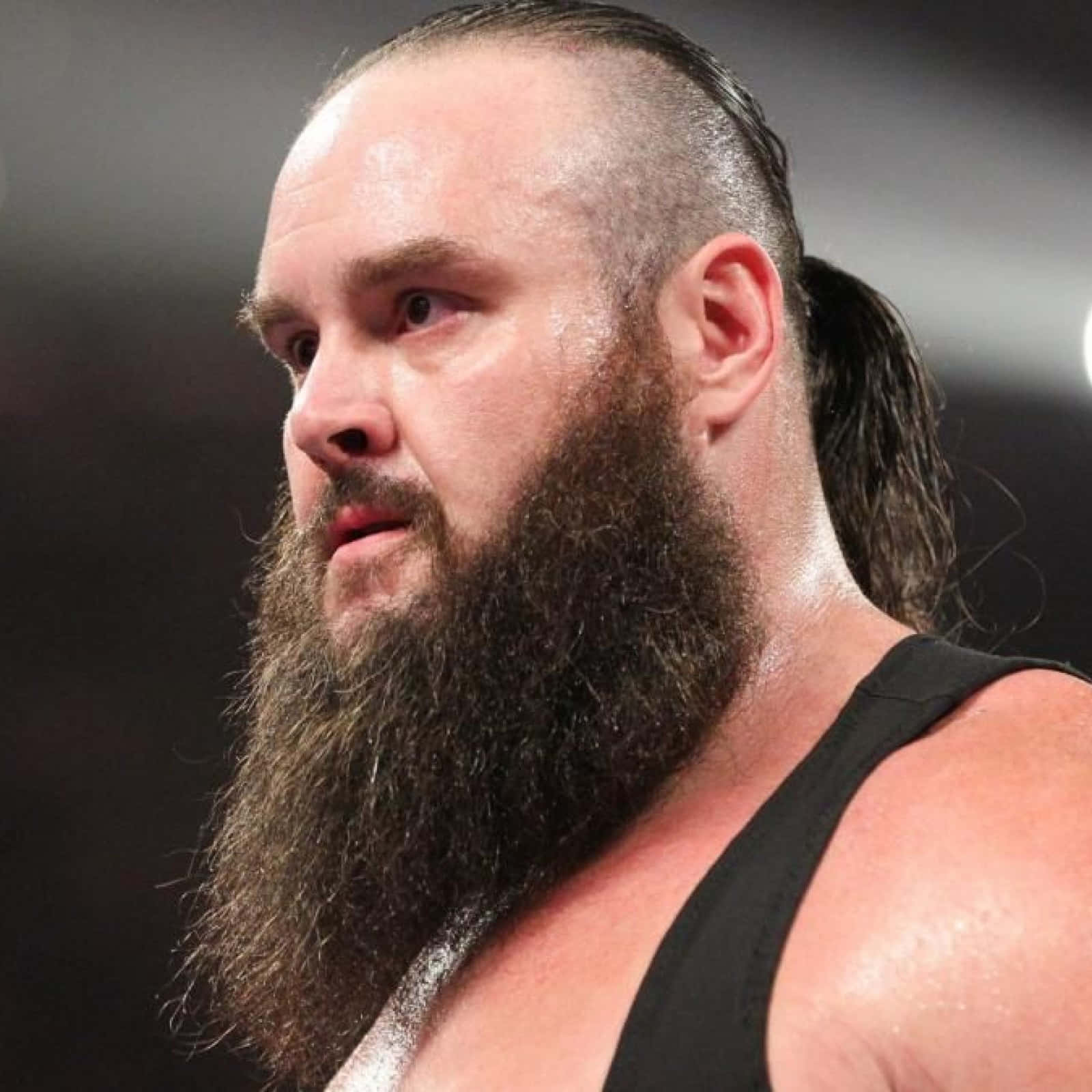 Dominant Force In Wwe, Braun Strowman In Action At Royal Rumble 2017 Wallpaper