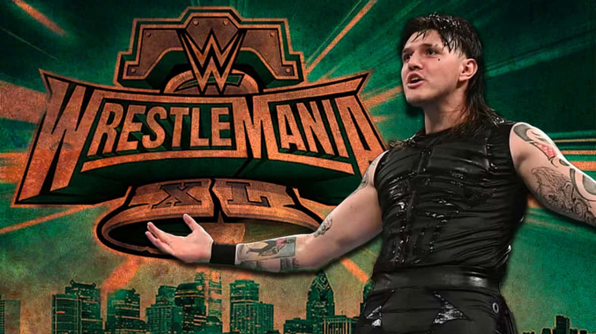 Dominik Mysterio Wrestle Mania Promo Wallpaper