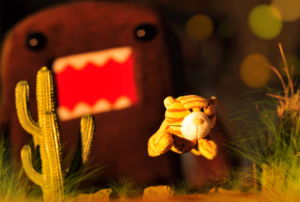 Domoand Tiger Toy Adventure Wallpaper