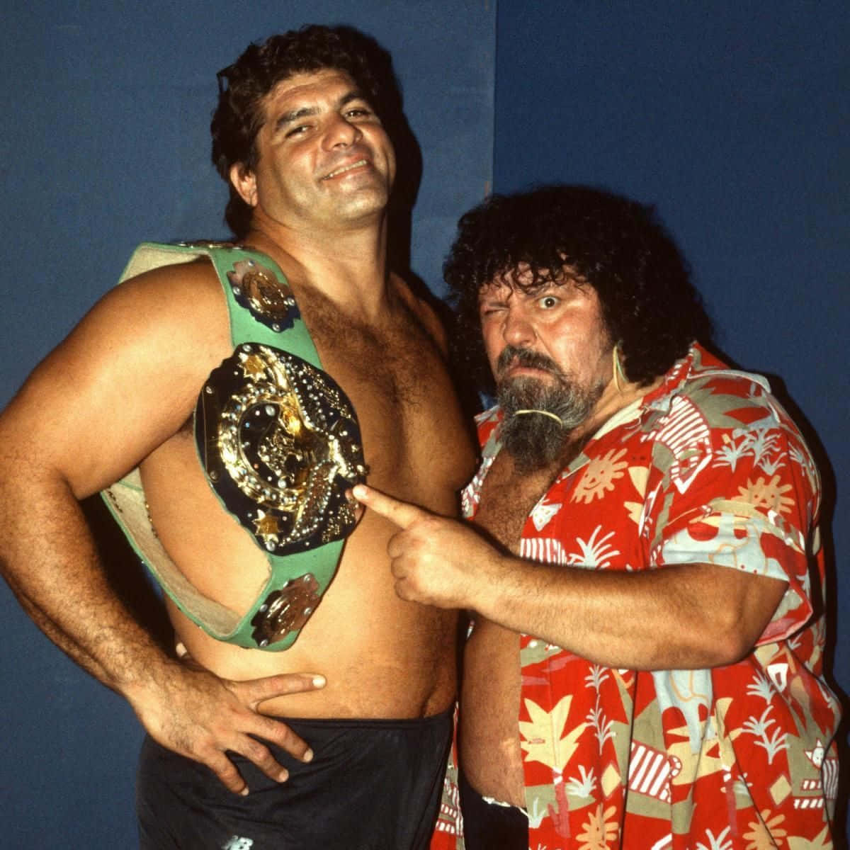 Don Muraco With Captain Lou Albano Wallpaper