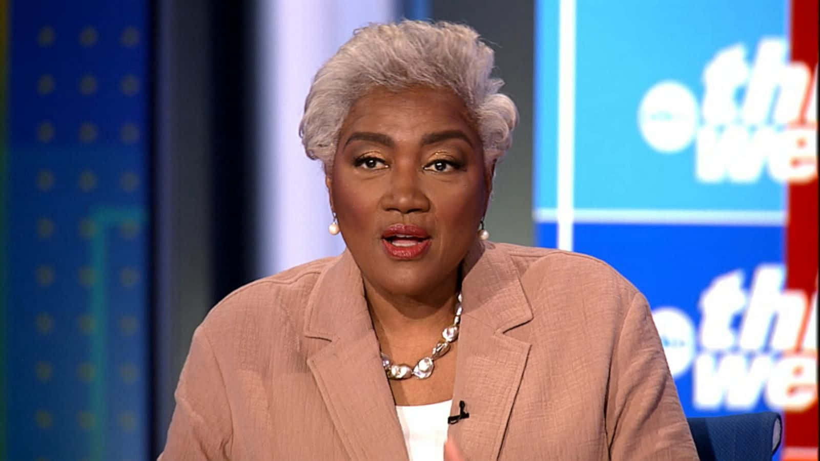 Donna Brazile Delivering A Passionate Speech Wallpaper