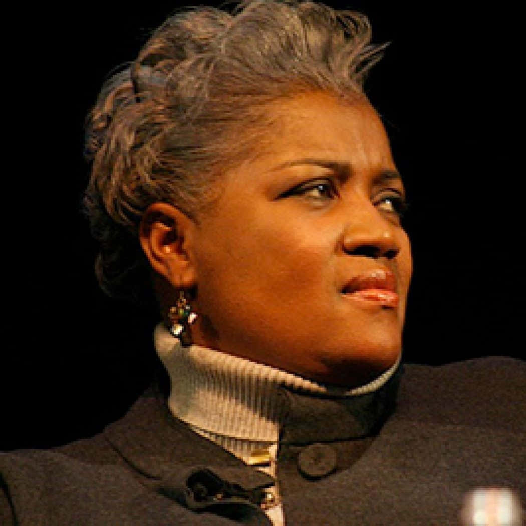 Donna Brazile Delivering A Speech At A Public Event Wallpaper