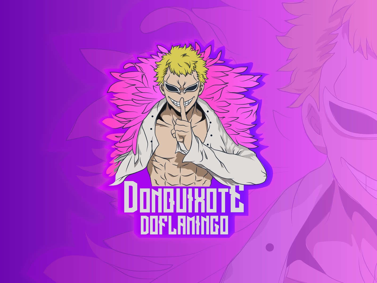 Donquixote Doflamingo, One Of The Most Powerful Figures In The World Of One Piece Wallpaper