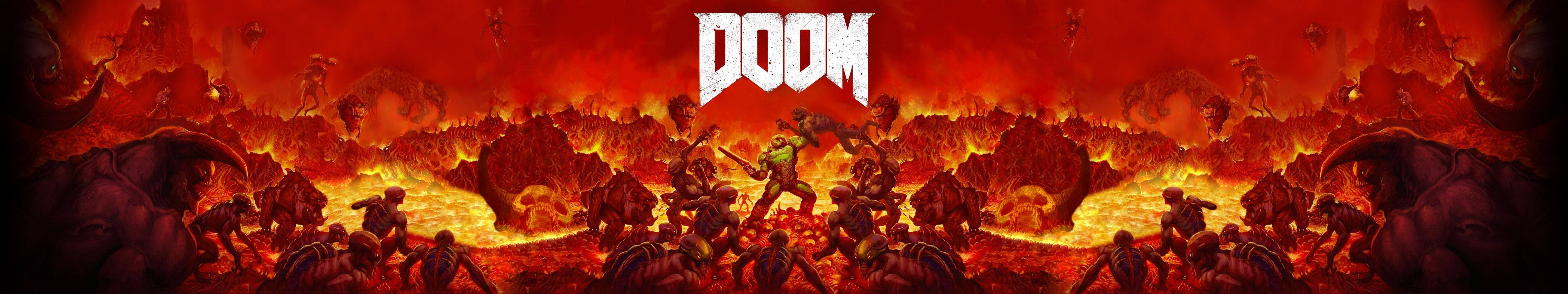 Doom - The Ultimate Challenge In Intense, Sci-fi First-person Shooting Wallpaper