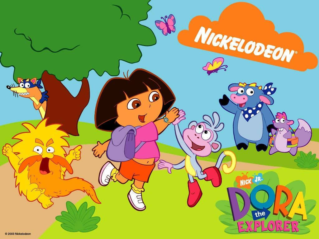 Dora The Explorer High Five Wallpaper