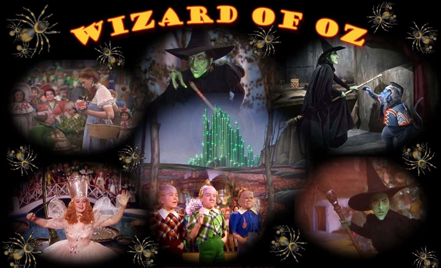 Dorothy And The Scarecrow Share A Laugh In The Emerald City Wallpaper