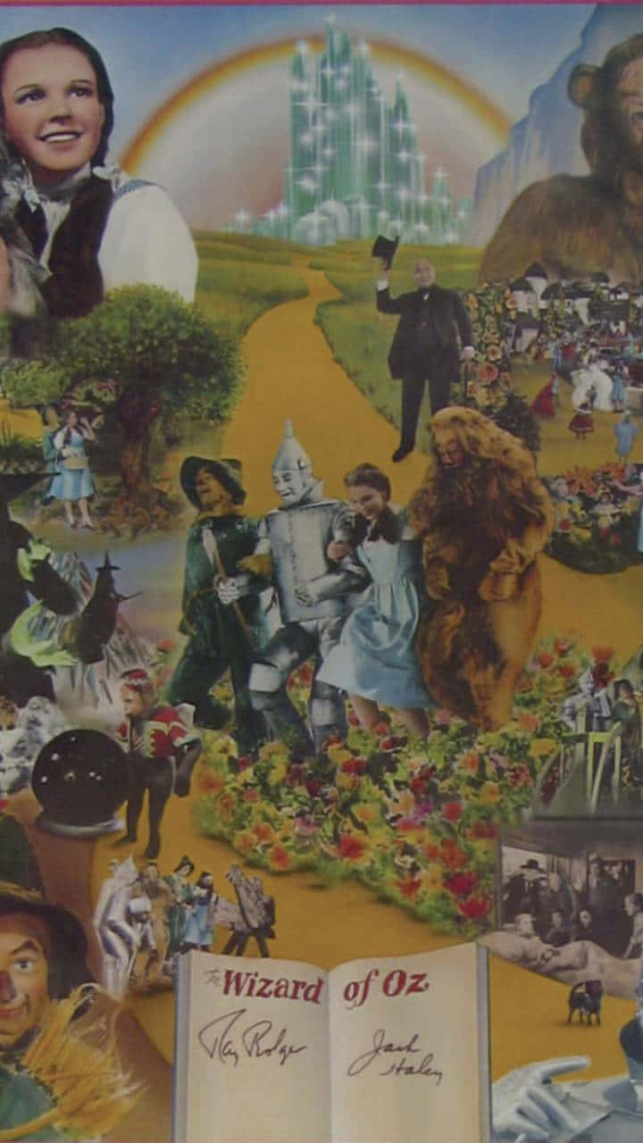 Dorothy Bravely Sets Out Down The Yellow Brick Road On An Unforgettable Adventure Wallpaper