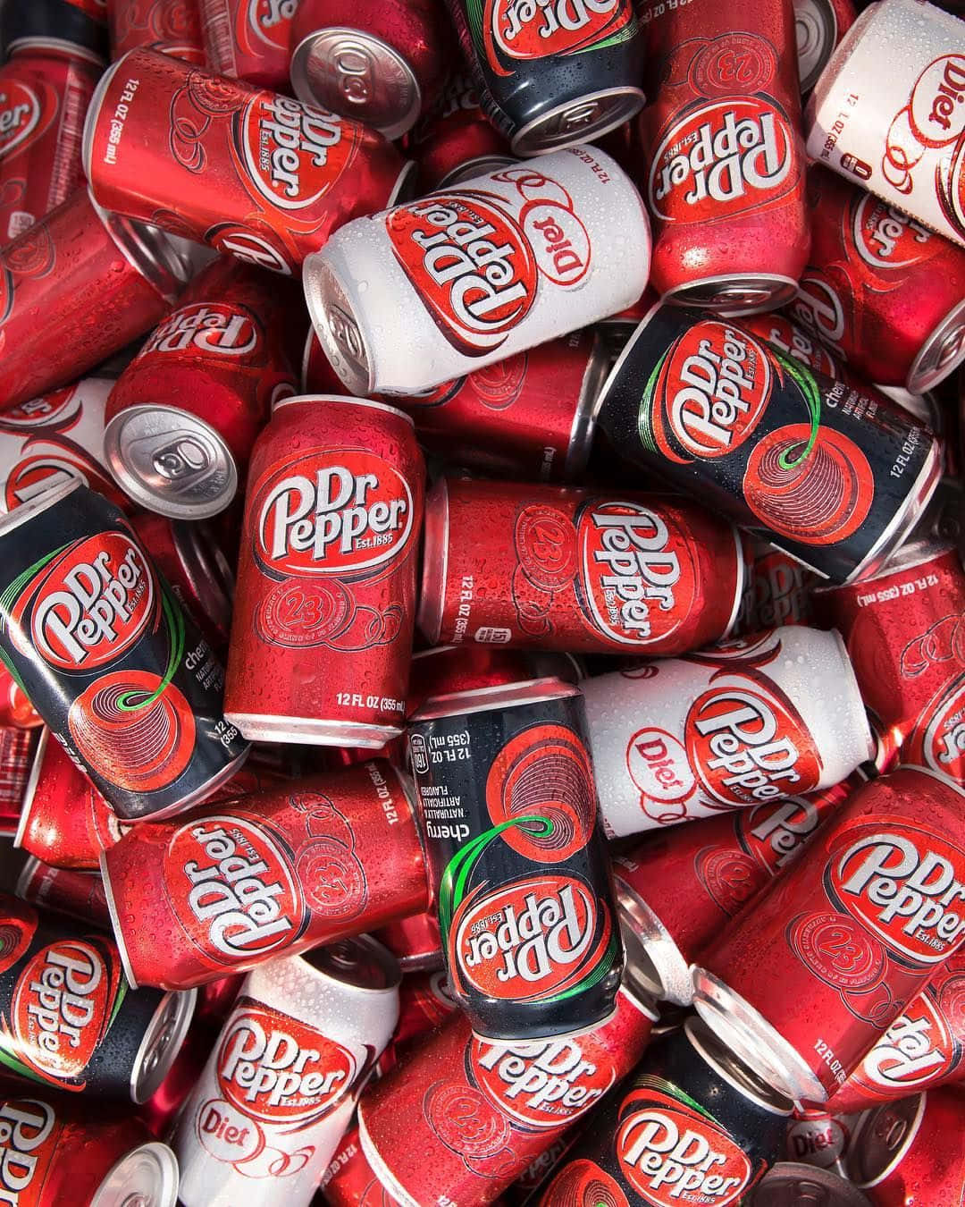 Dr Pepper Can Collage Wallpaper