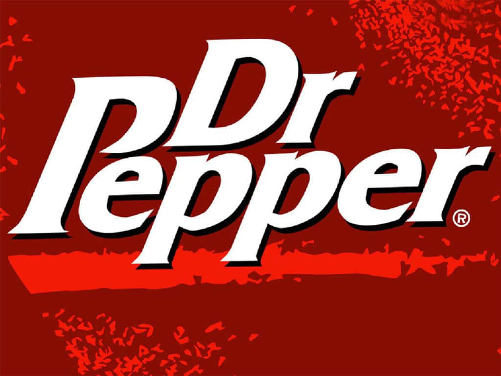 Dr Pepper Logo On A Red Background Wallpaper