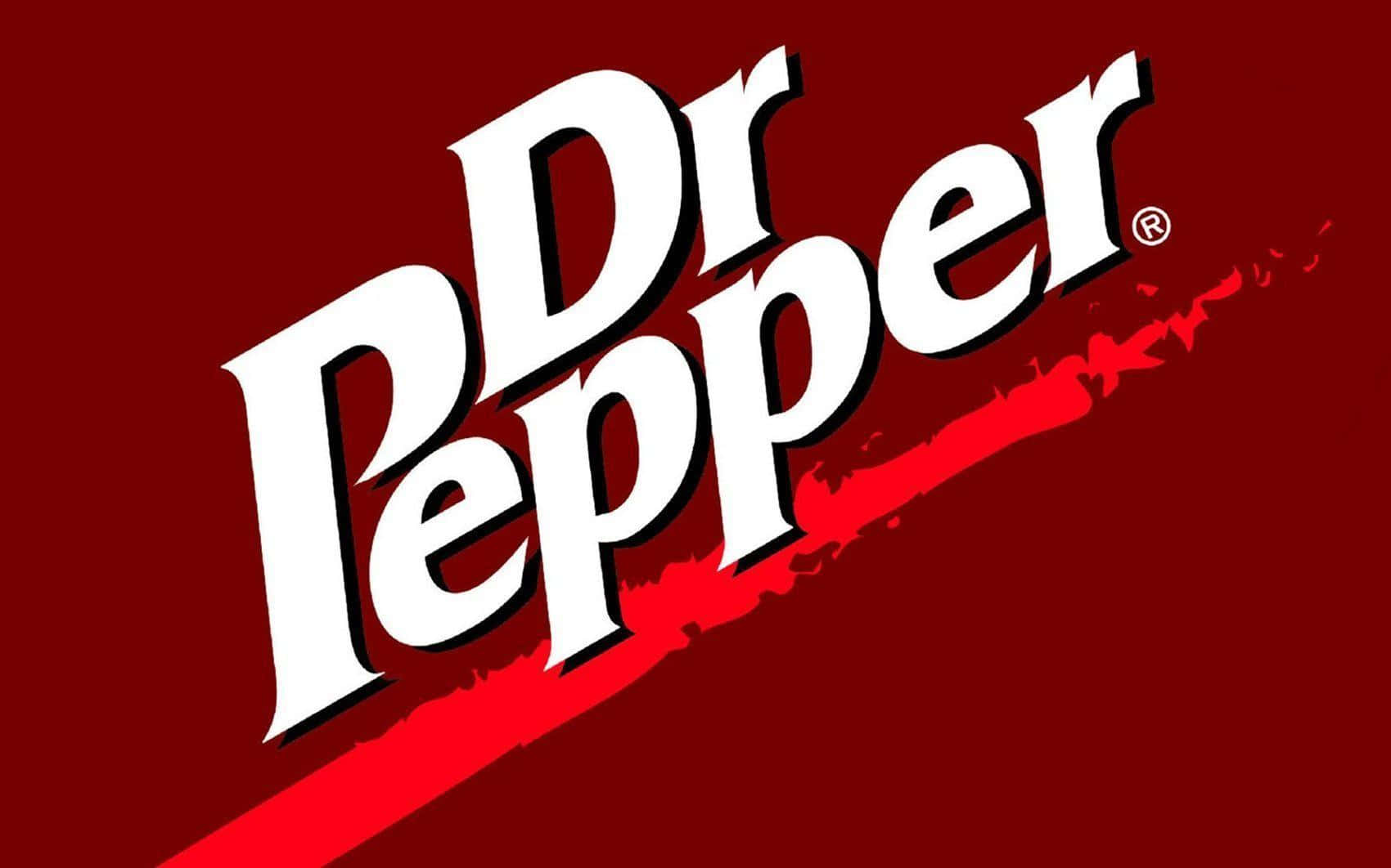 Dr Pepper Logo On A Red Background Wallpaper