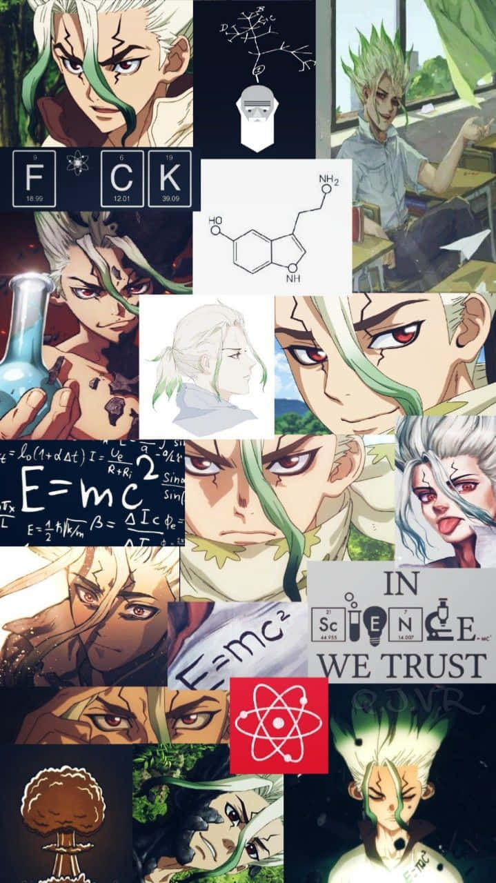 Dr Stone Science Collage Wallpaper