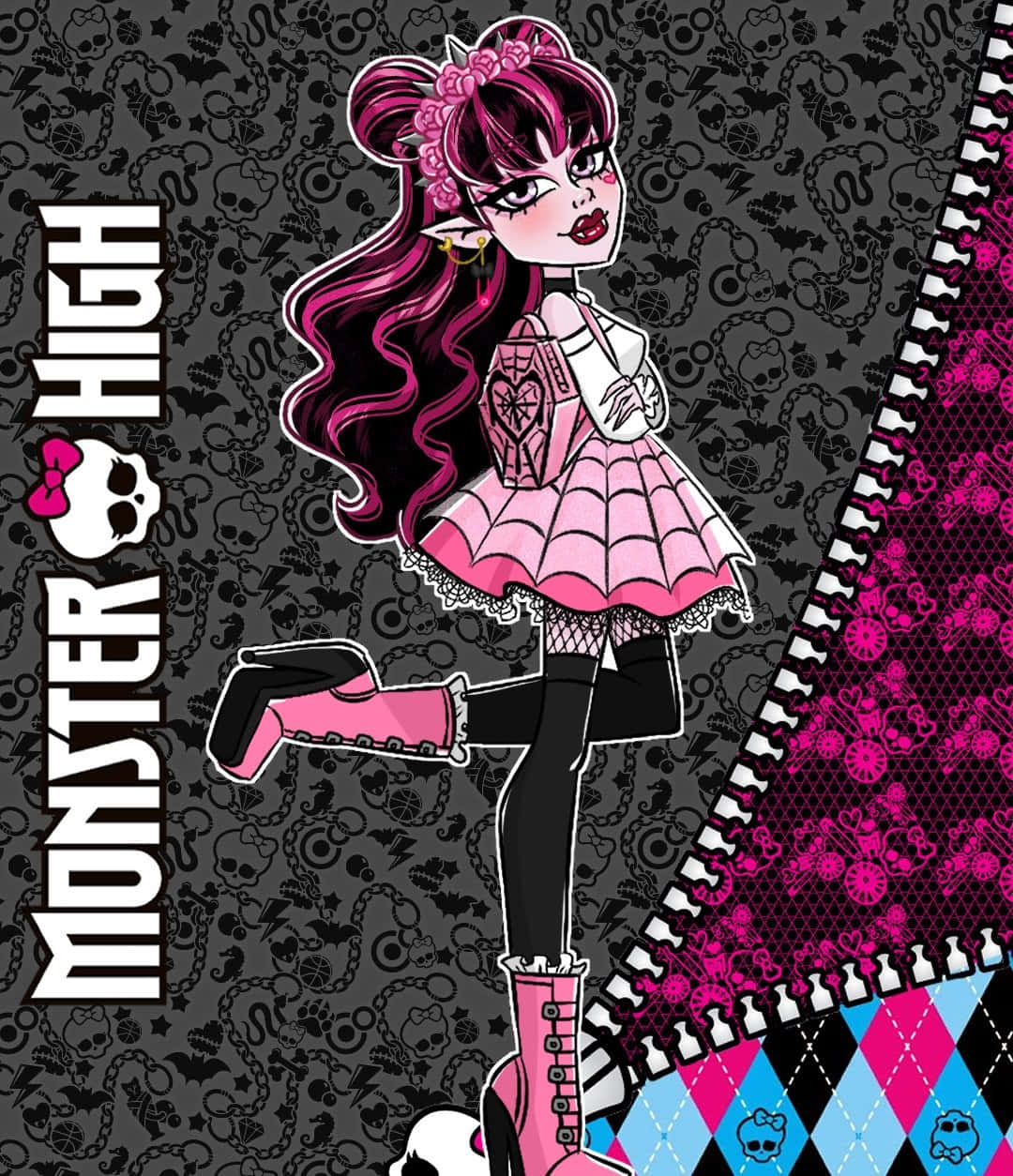 Draculaura Monster High Illustration Wallpaper