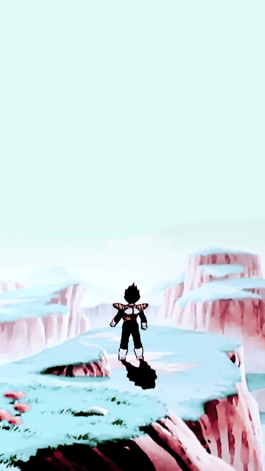 Dragon Ball_ Lone Warrior On Cliff Wallpaper