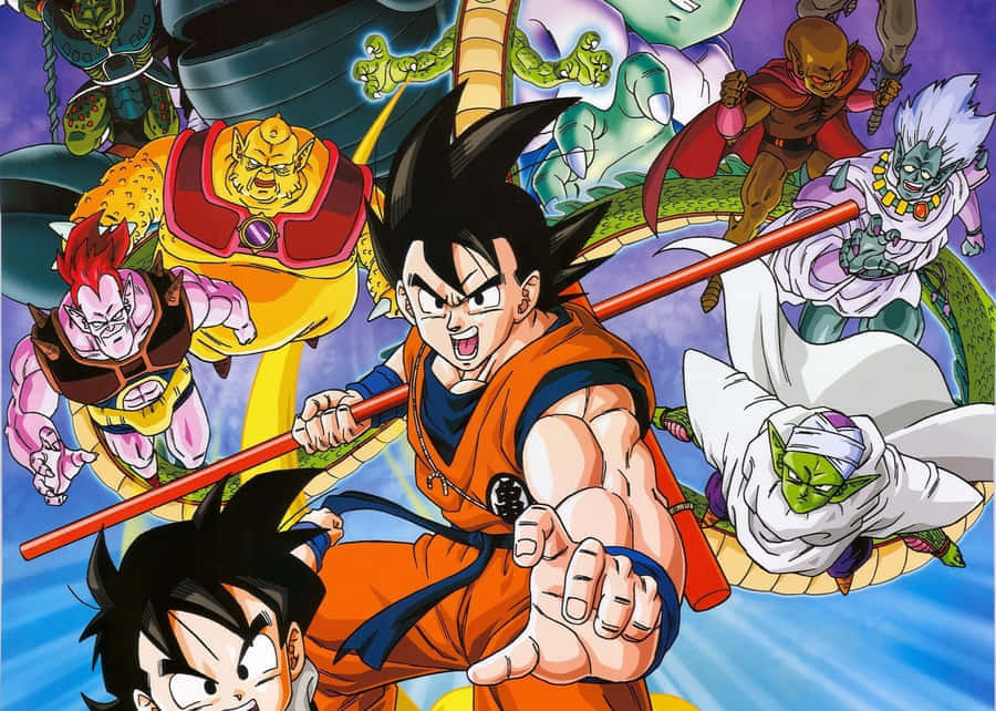 Dragon Ball Z Characters Readyfor Battle Wallpaper