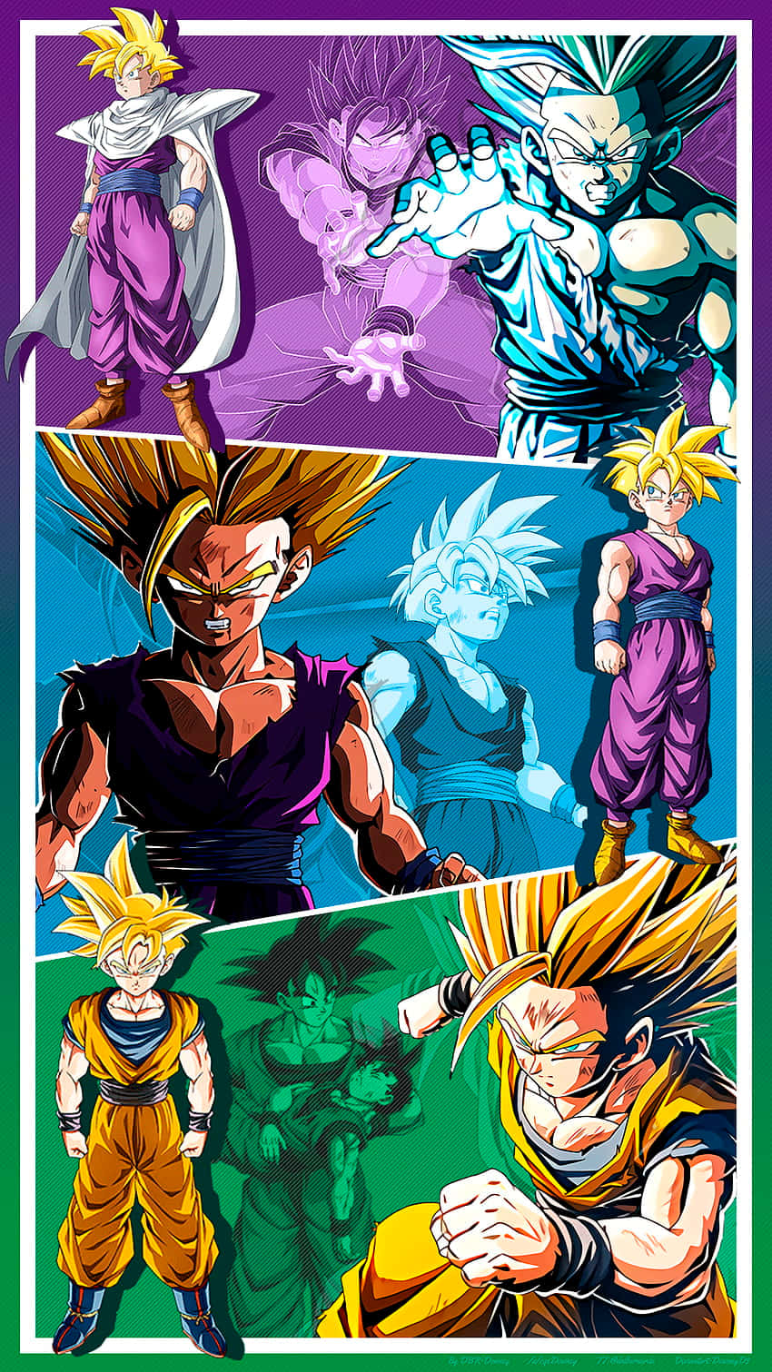 Dragon Ball Z Collage Art Wallpaper