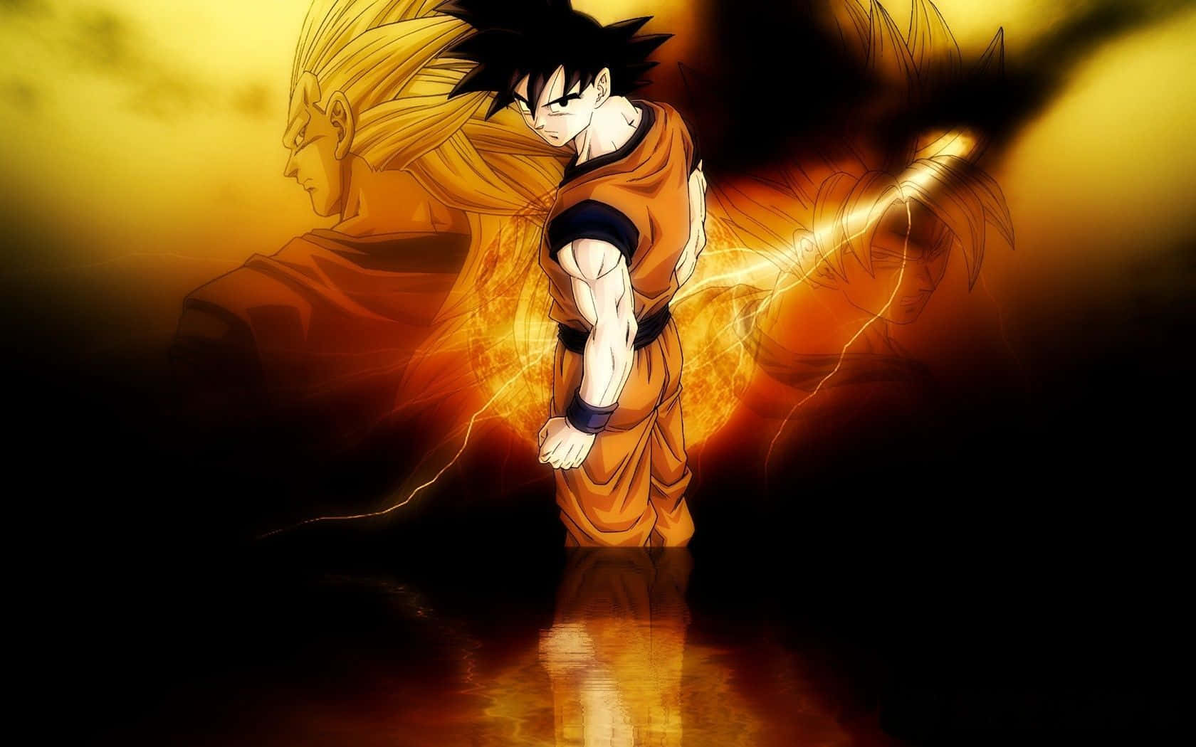 Dragon Ball Z Goku At The Center Wallpaper