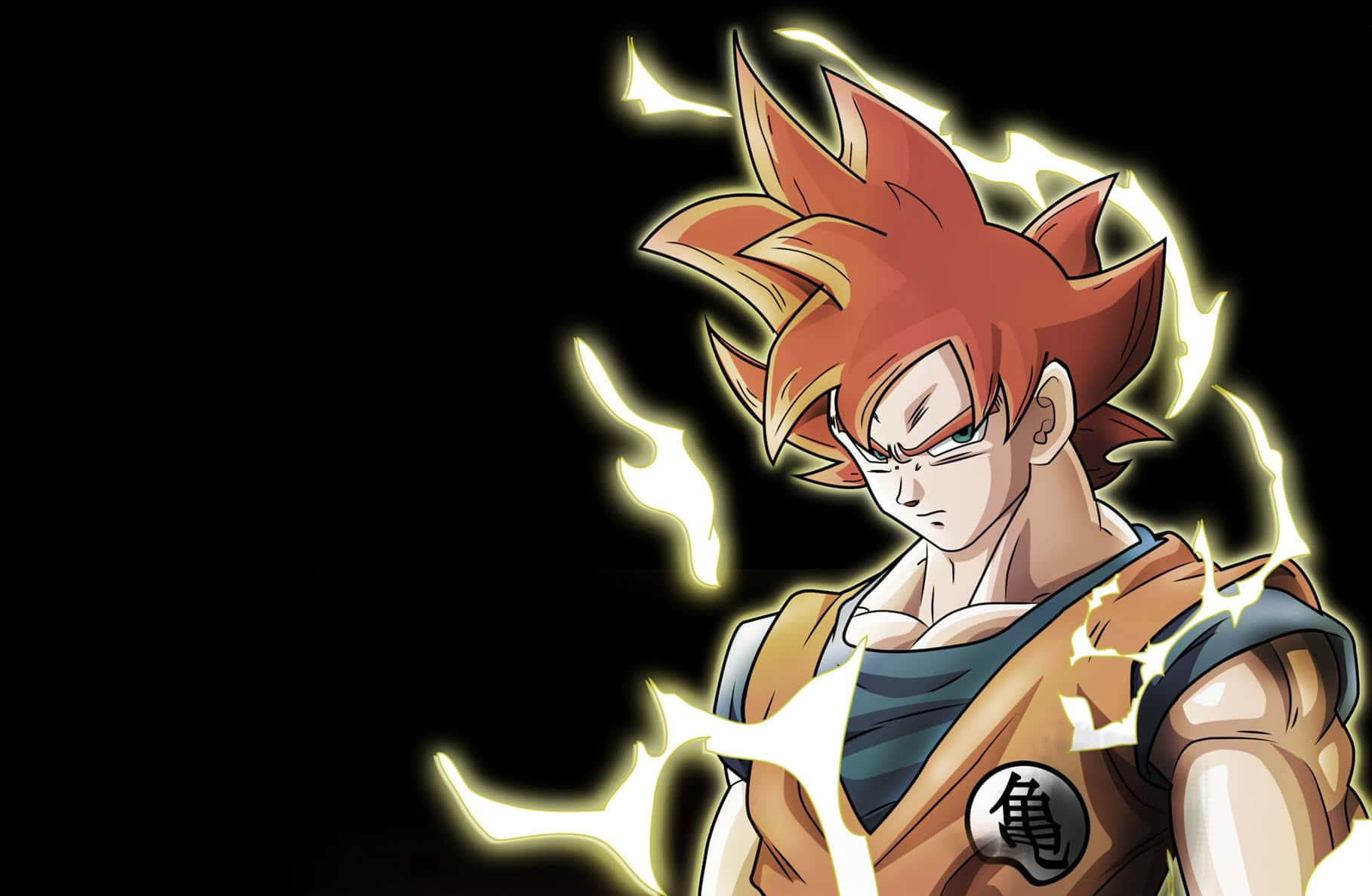 Dragon Ball Z Goku Electric Yellow Aura Wallpaper