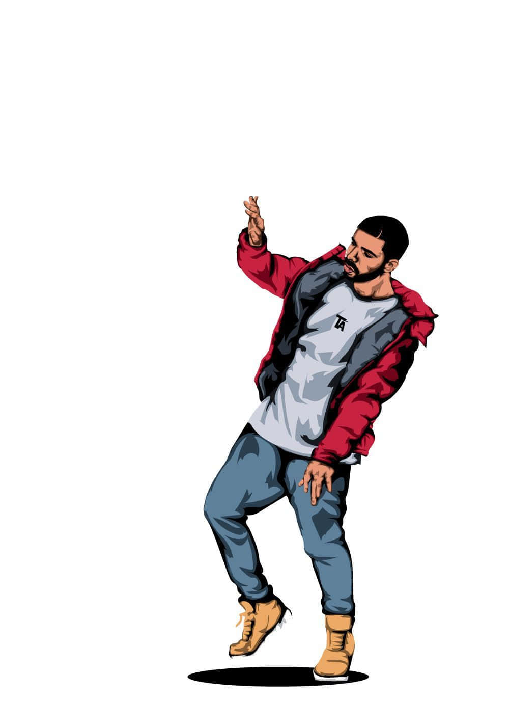 Drake Cartoon Pfp Wallpaper