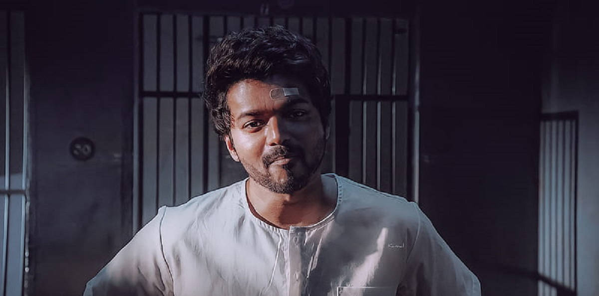 Dramatic Shot Of Master Vijay In Prison Wallpaper