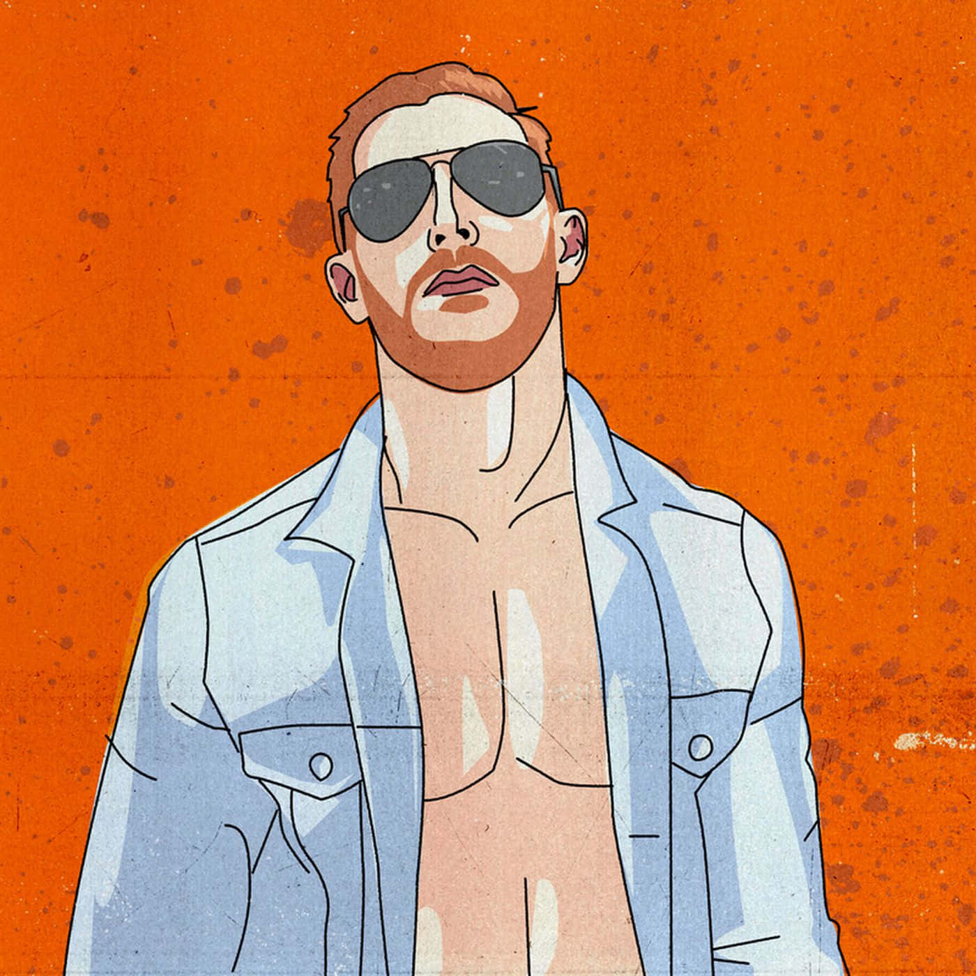 Drawn Orange Cassidy Wallpaper