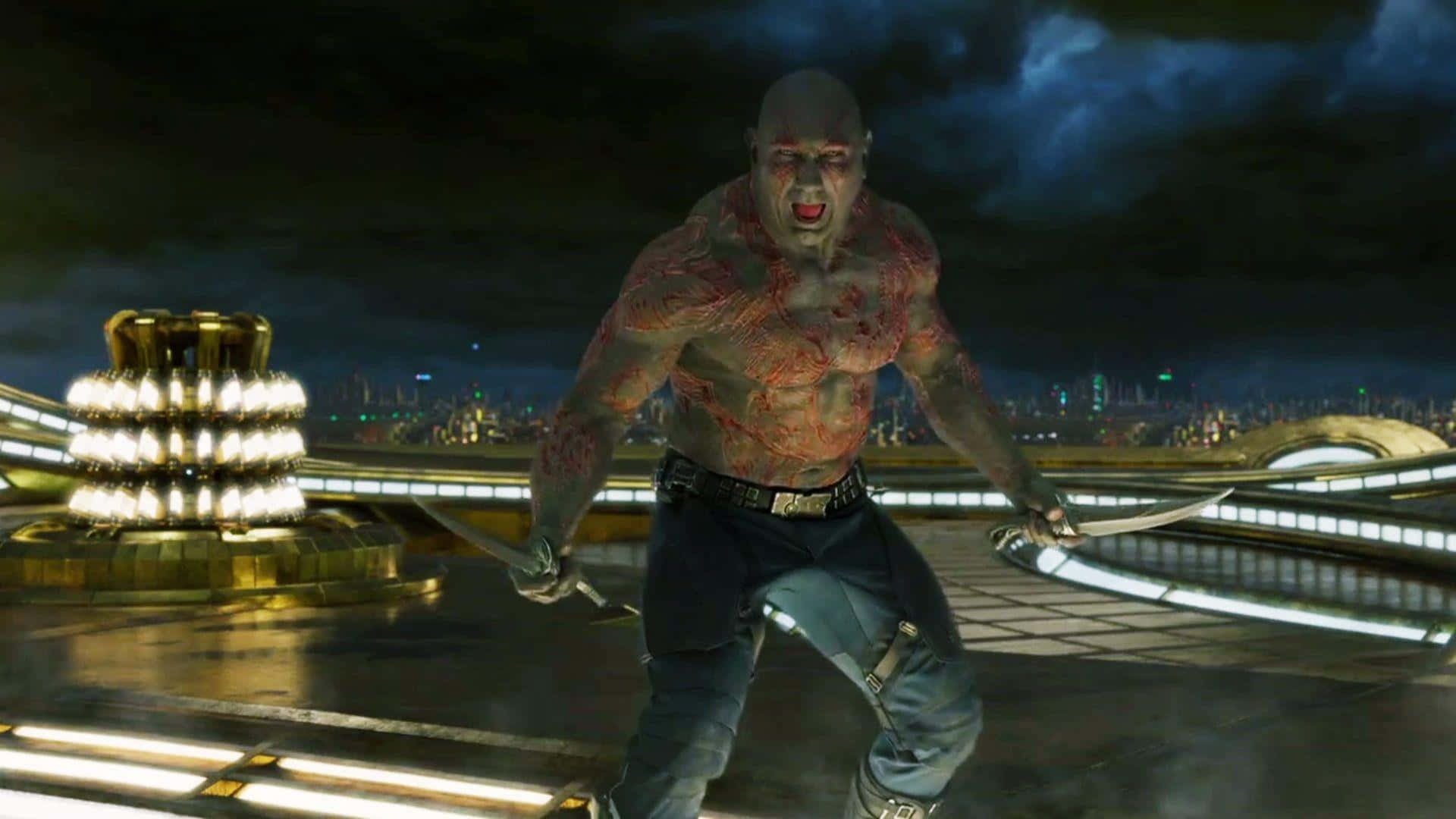 Drax, The Powerful And Deadly Kree Warrior Wallpaper