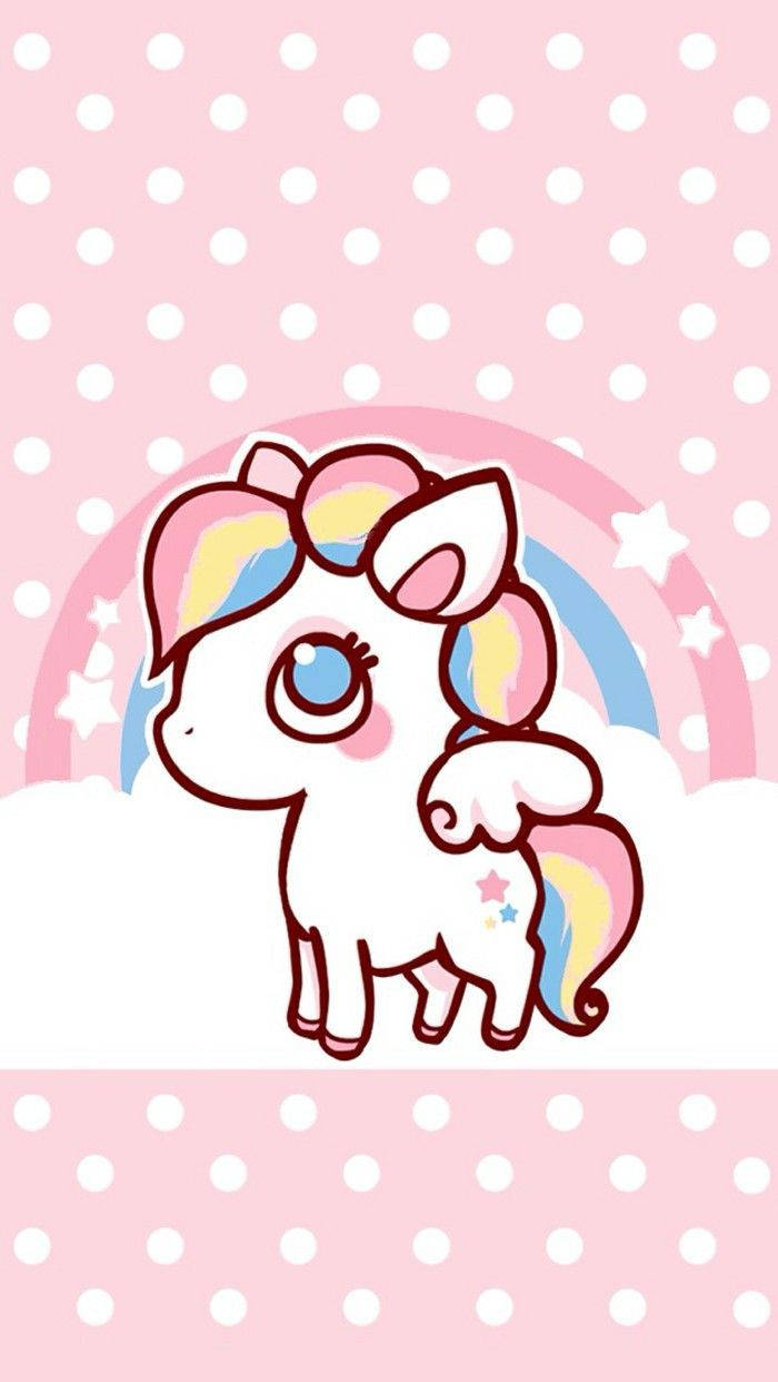 Dream Big On A Magical Candy Unicorn! Wallpaper