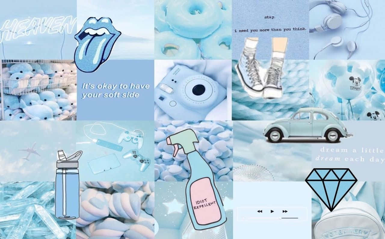 Dream, Create And Be Inspired With Pastel Blue Aesthetic Wallpaper