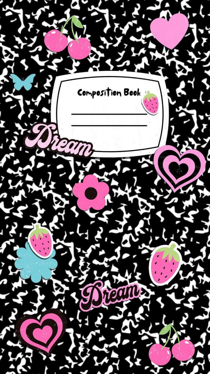 Dreamy Fruit Themed Composition Notebook Cover Wallpaper